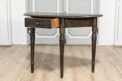 19th Century Swedish Demi Lune Console Table Circa 1860