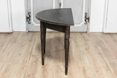 19th Century Swedish Demi Lune Console Table Circa 1860