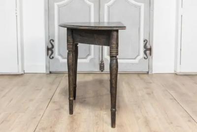 19th Century Swedish Demi Lune Console Table Circa 1860