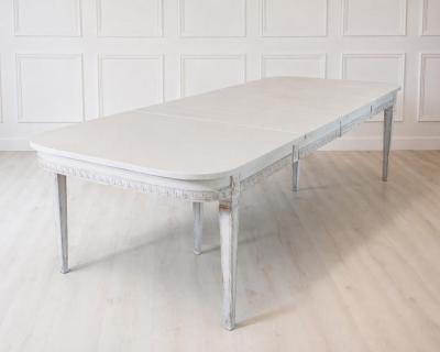 19th Century Swedish Extension Table With Two Leaves Circa 1850