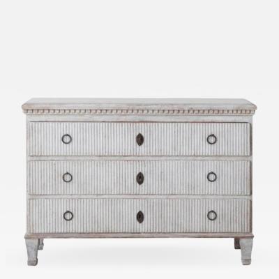 19th Century Swedish Gustavian Painted Commode