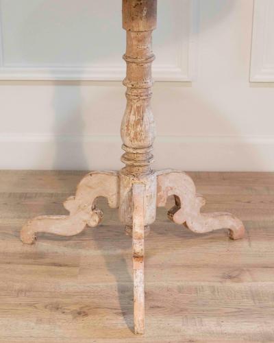 19th Century Swedish Gustavian Round Tilt Top Table in Painted Finish Circa 185