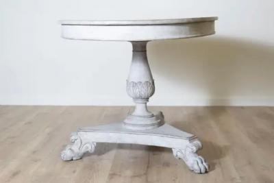 19th Century Swedish Oval Pedestal Table Circa 1890