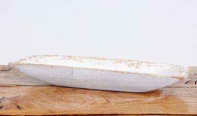 19th Century Swedish Painted Dugout Bowl