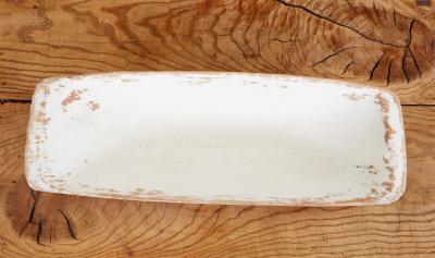 19th Century Swedish Painted Dugout Bowl