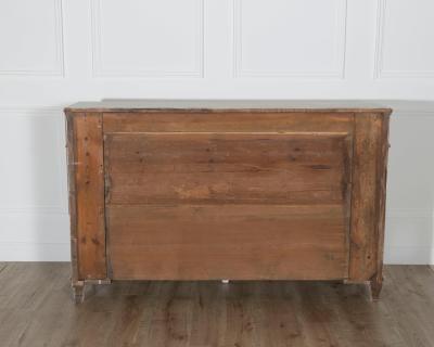 19th Century Swedish Painted Sideboard in Pine with Diamond Panel Doors