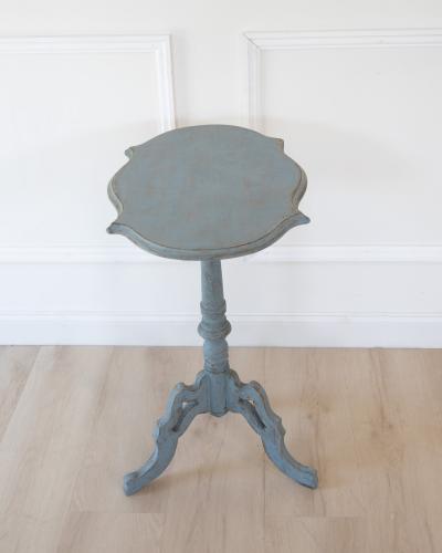 19th Century Swedish Painted Tri Pod Side Table