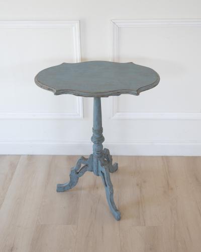 19th Century Swedish Painted Tri Pod Side Table