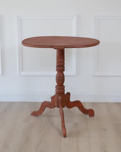 19th Century Swedish Tri Pod Side Table