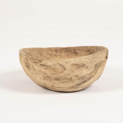 19th Century Swedish Wooden Dugout Bowl