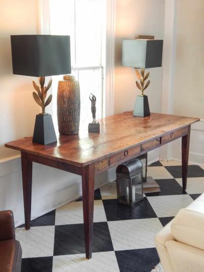 19th Century Table With Drawers