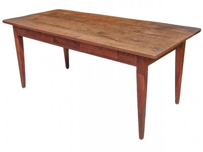 19th Century Table With Drawers