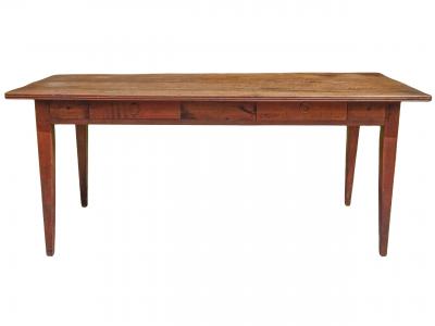 19th Century Table With Drawers