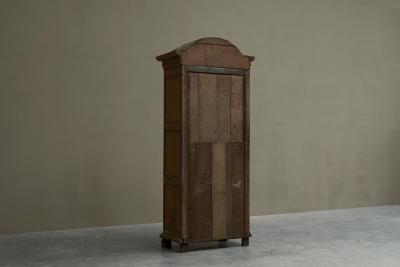 19th Century Tall French Single Door Armoire or Bonneti re Cabinet in Solid Oak