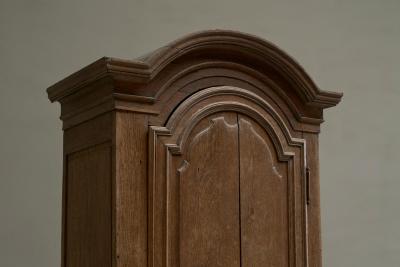 19th Century Tall French Single Door Armoire or Bonneti re Cabinet in Solid Oak