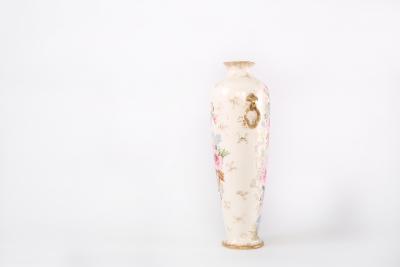 19th Century Tall Gilt Porcelain Decorative Vase Piece