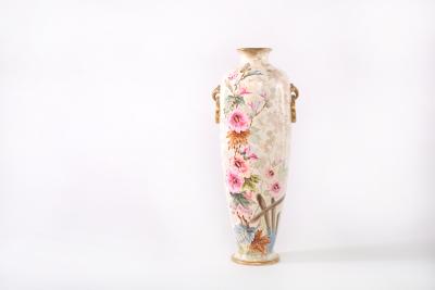 19th Century Tall Gilt Porcelain Decorative Vase Piece