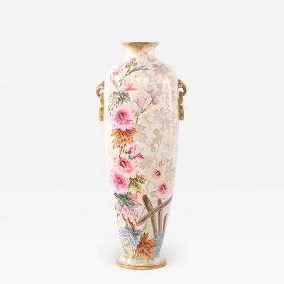 19th Century Tall Gilt Porcelain Decorative Vase Piece