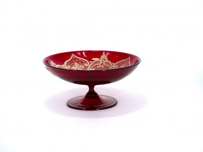 19th Century Three Murano Glass Decorative Compote