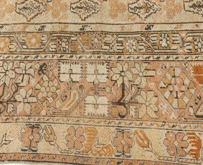 19th Century Turkish Ghiordes Beige Handwoven Wool Rug