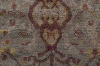 19th Century Turkish Oushak Handmade Wool Rug