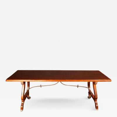 19th Century Tuscany Walnut Dining or Writing Table