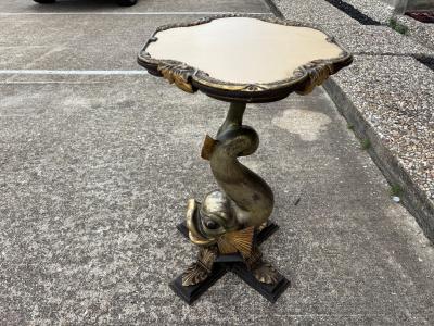 19th Century Venetian Carved Dolphin Table