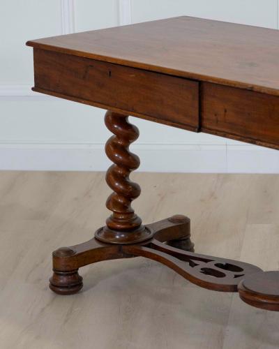 19th Century Victorian Barley Twist Writing Table