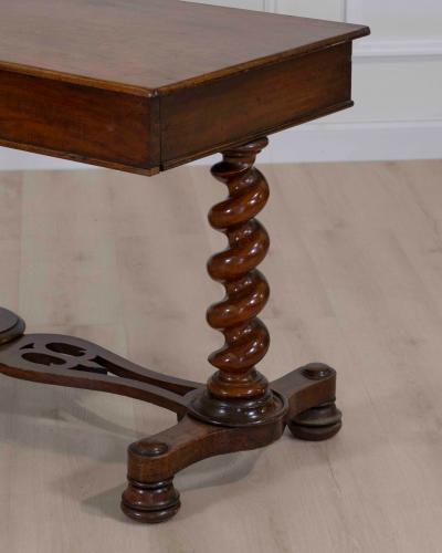 19th Century Victorian Barley Twist Writing Table