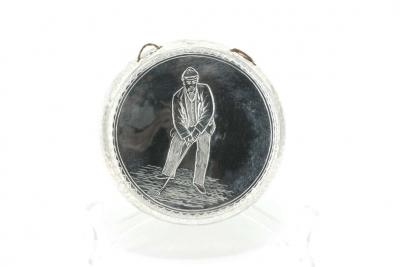 19th Century Victorian English Silver Plate Horn Dinner Gong