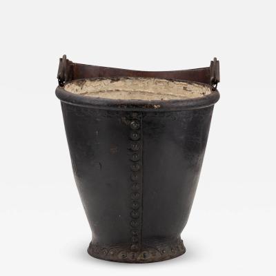 19th Century Victorian Leather Bound Fire Bucket From Frogmore House c 1890