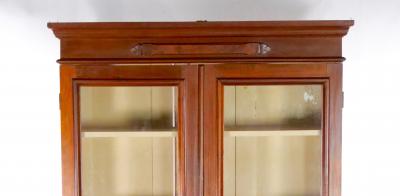 19th Century Victorian Style Two Door Bookcase Cabinet