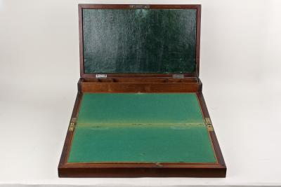 19th Century Victorian Writing Slope Travel Desk Box Brass Bound UK ca 1815