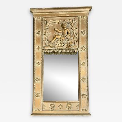 19th Century Wall Console or Pier Cherub Mirror