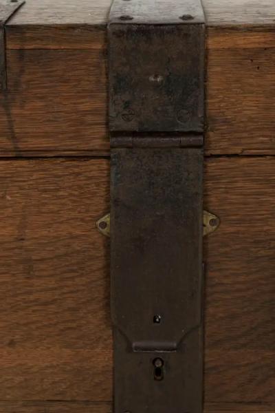 19th Century Wooden and Iron Trunk