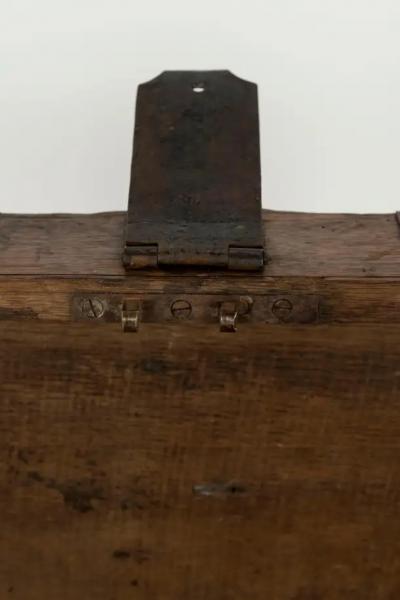 19th Century Wooden and Iron Trunk