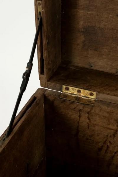 19th Century Wooden and Iron Trunk