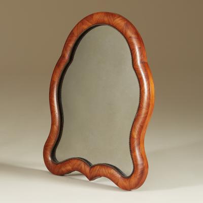 19th Century decorative walnut dressing table mirror