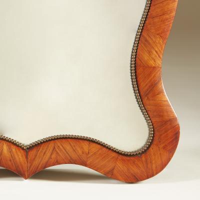 19th Century decorative walnut dressing table mirror