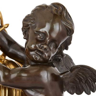 19th Century ormolu and marble mantel clock