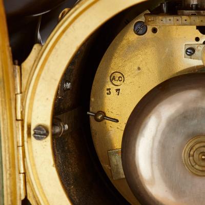 19th Century ormolu and marble mantel clock