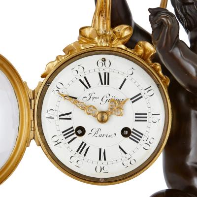 19th Century ormolu and marble mantel clock