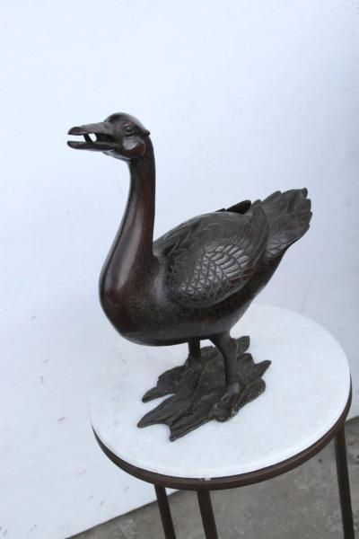 19th Ming Chinese Bronze Duck