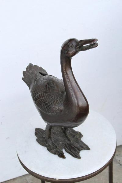 19th Ming Chinese Bronze Duck