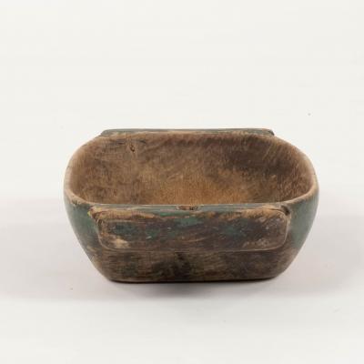 19th Swedish Serving Trough in Early Green Paint