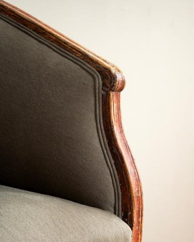 19th c Barrel Back Armchair