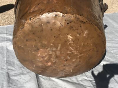 19th c Copper Cauldron