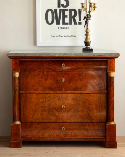 19th c Empire Commode Desk