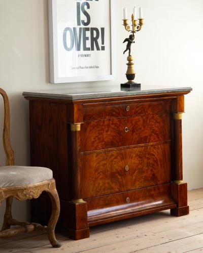 19th c Empire Commode Desk
