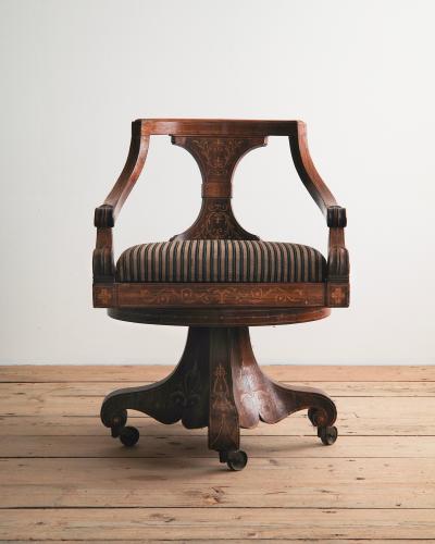 19th c Empire Desk Chair